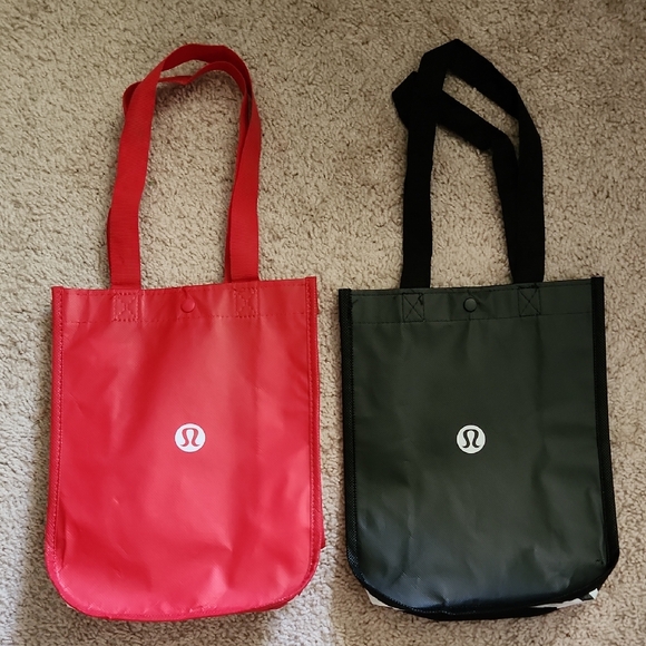 lululemon athletica Handbags - Two Lululemon Tote Bags - One Red & One Black